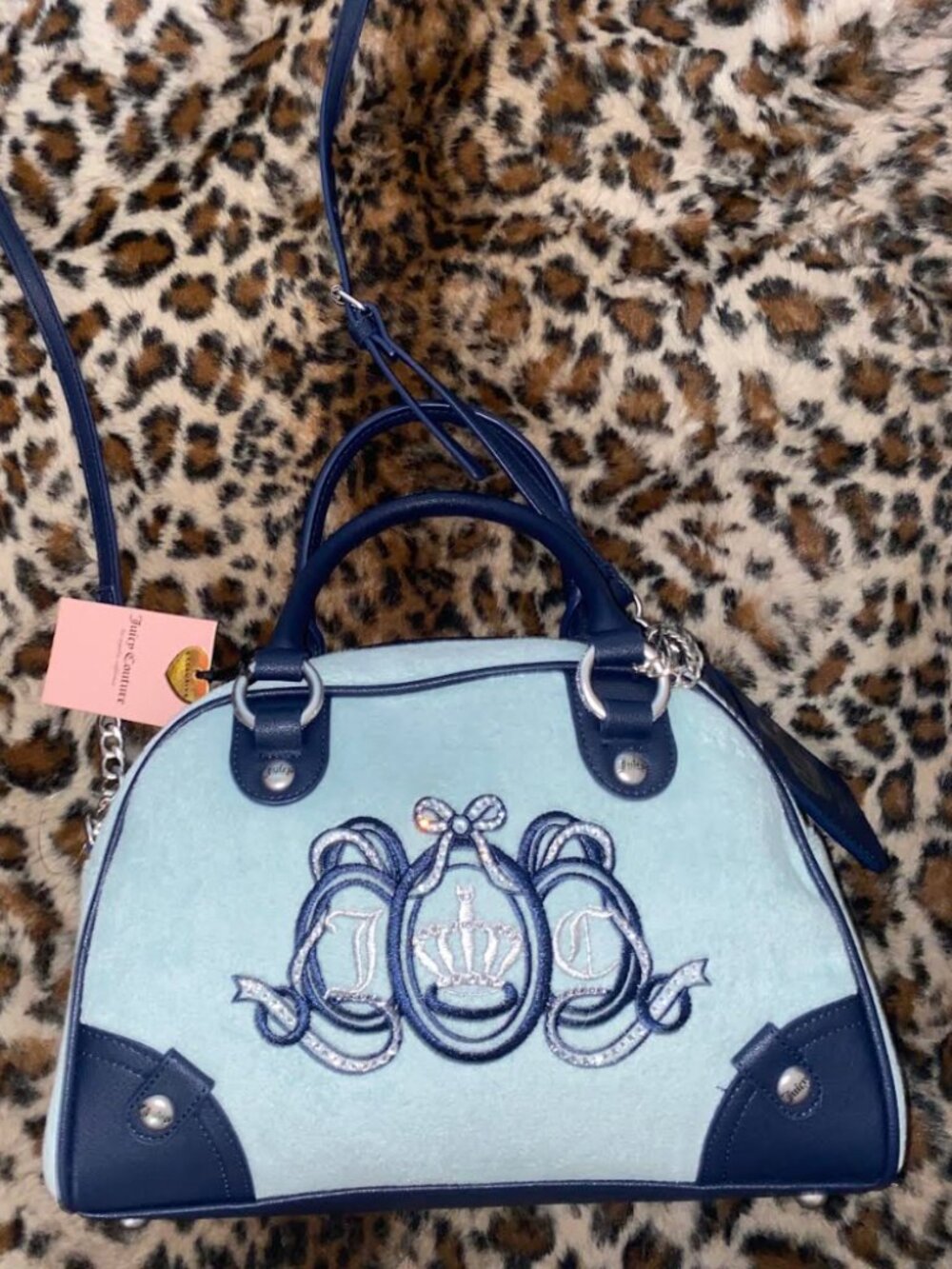 💙 Juicy Couture Blue Bowler Shoulder Purse 🩵
